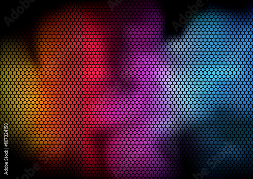 Wallpaper Mural Rainbow Background with Grid Pattern - Abstract Illustration, Vector Torontodigital.ca