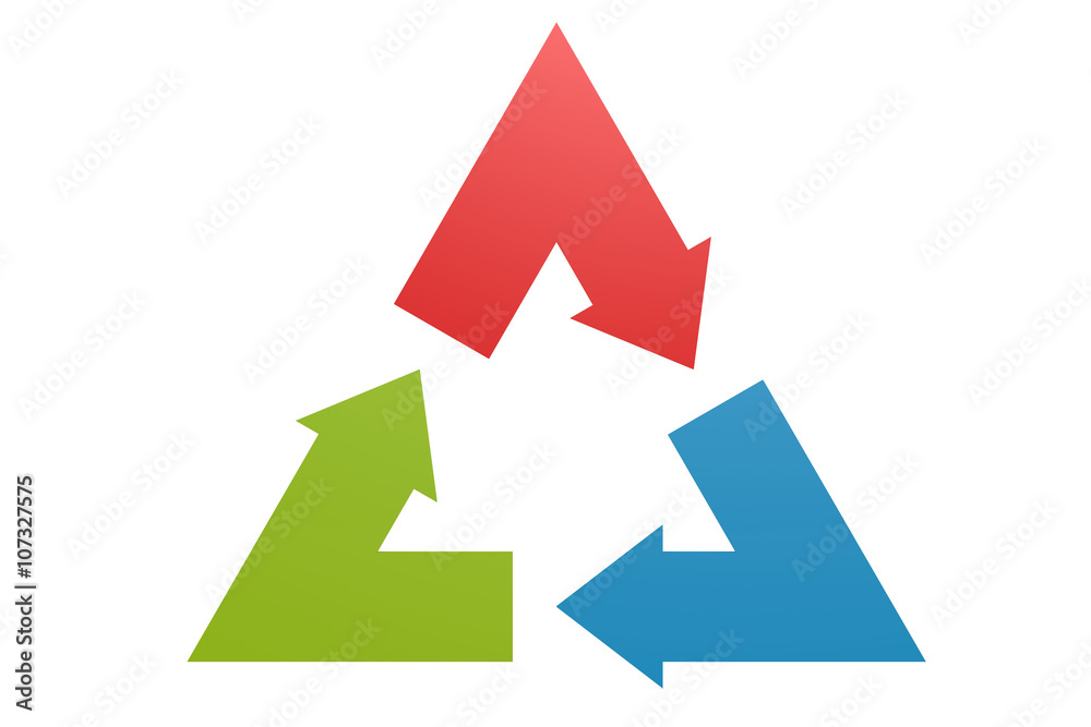 Triangle arrow, isolated Triangle arrow, isolated