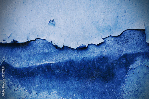 blue grunge wall tone texture background