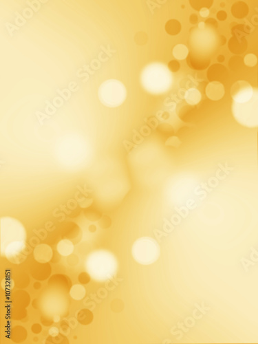 Abstract golden stars background blur
