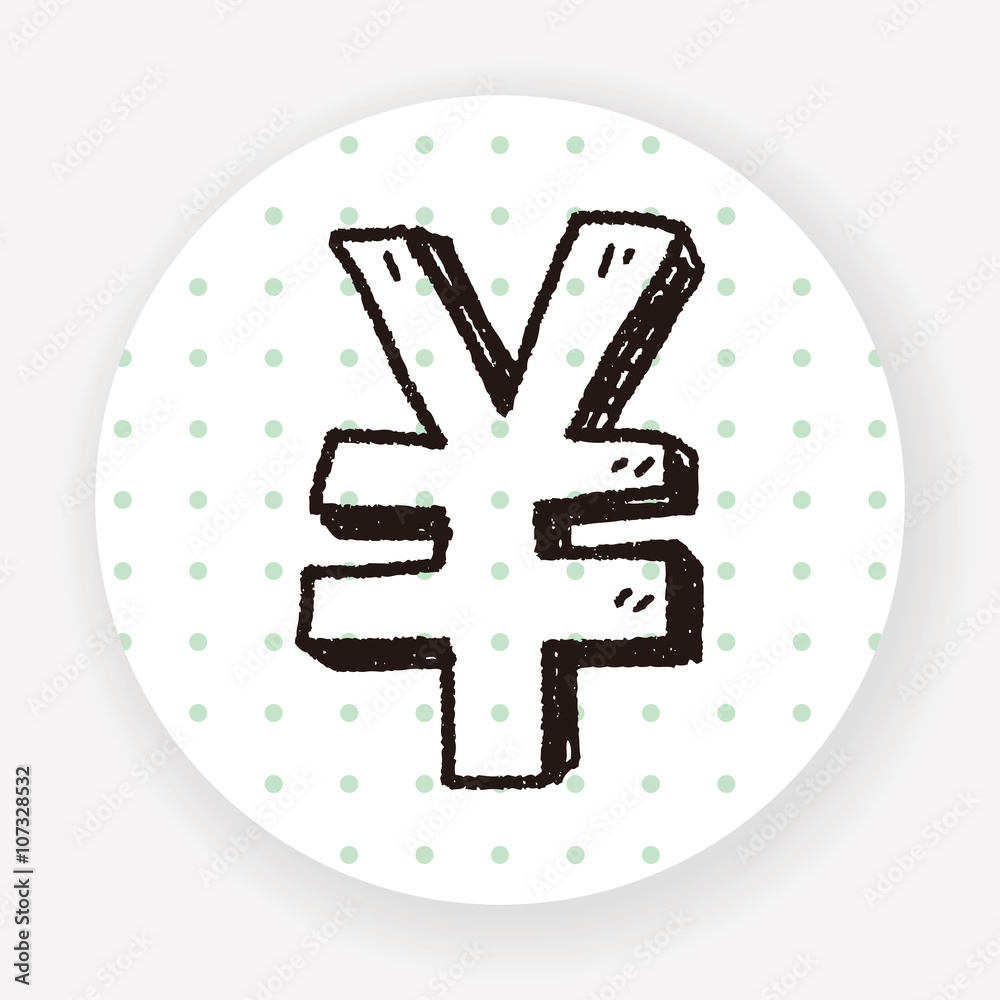 Obraz premium doodle Renminbi