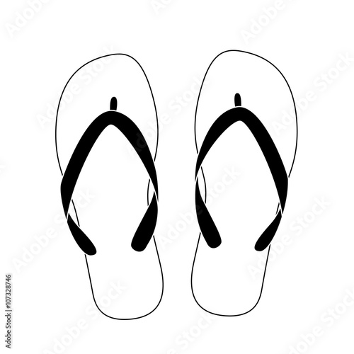 white flip flops