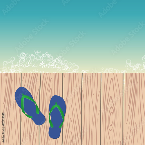 template with flip-flops