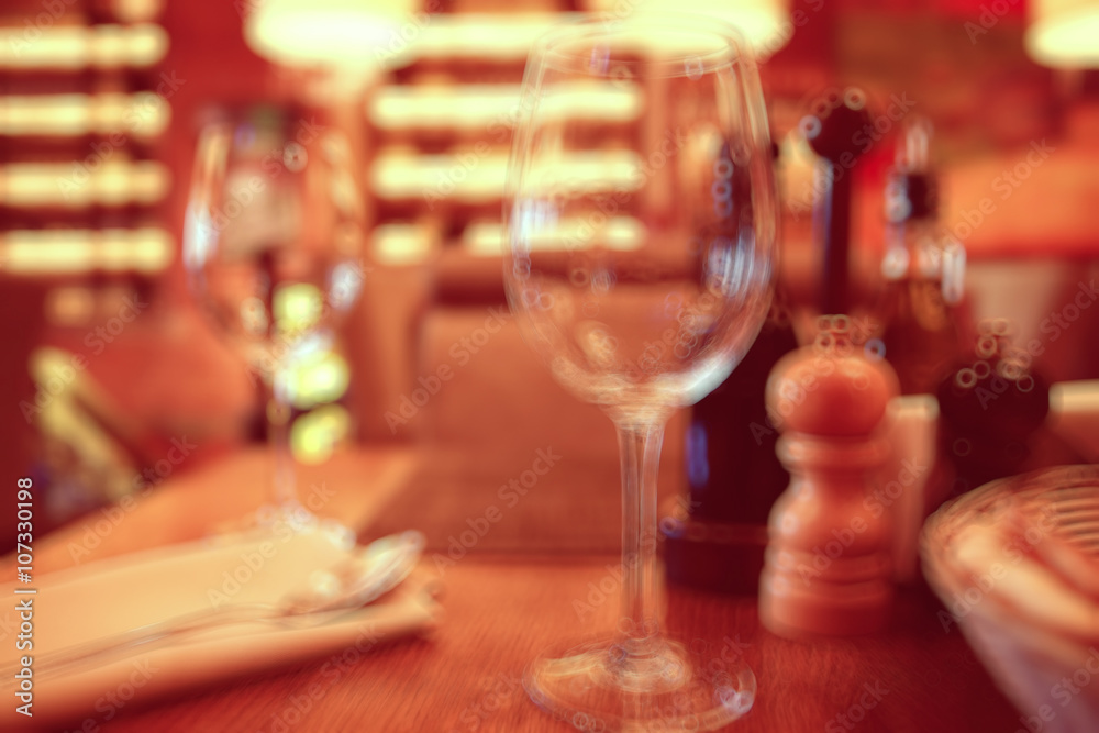 blur the background in a French restaurant blur the background in a French restaurant