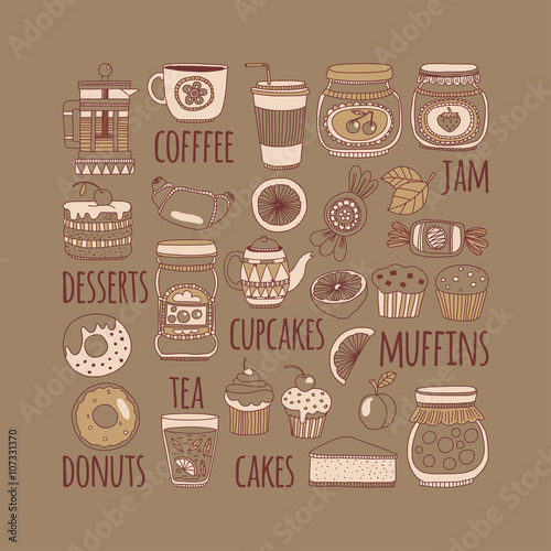 Images for confectionery or coffee shop