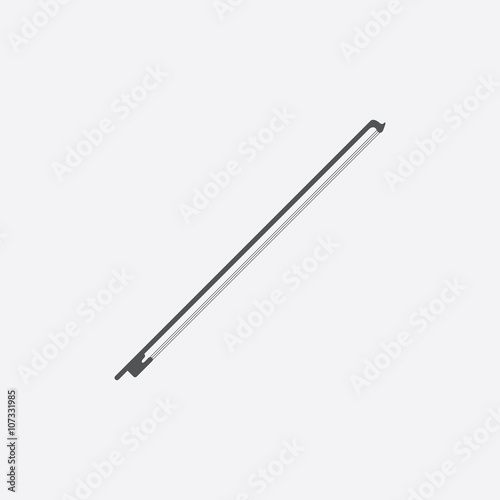 Violin bow icon of vector illustration for web and mobile