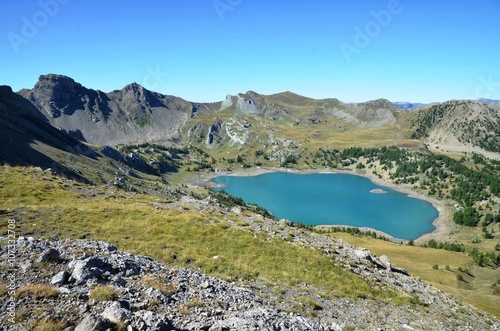 Pas du lausson, lac d'Allos été 2015