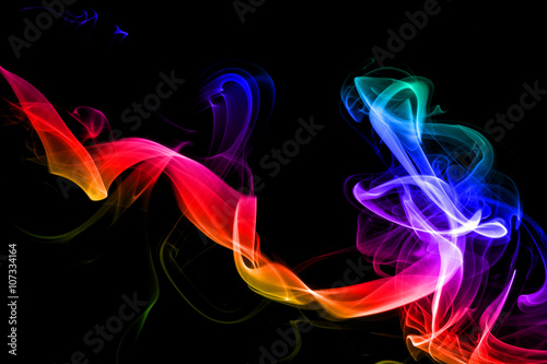 Colored bstract smoke