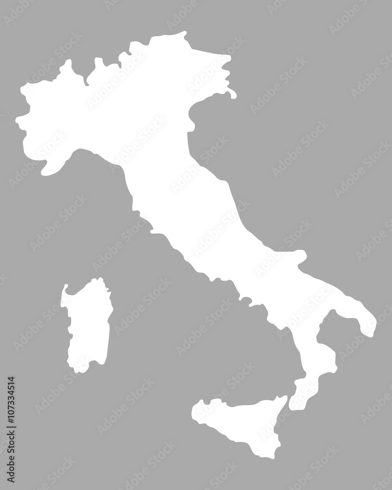 Karte von Italien