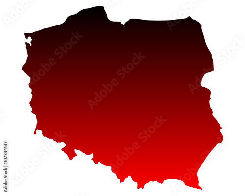 Karte von Polen