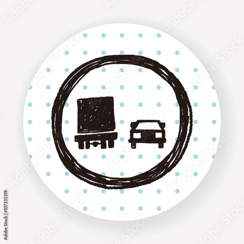 no overtaking doodle