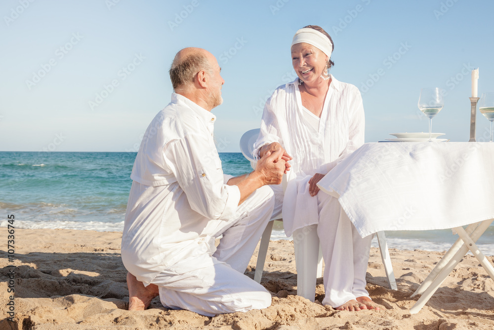 senior couple celebrating golden wedding day senior couple celebrating golden wedding day