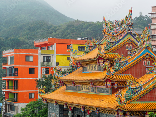 Nine scenic at Jiufen village , New Taipei , Taiwan