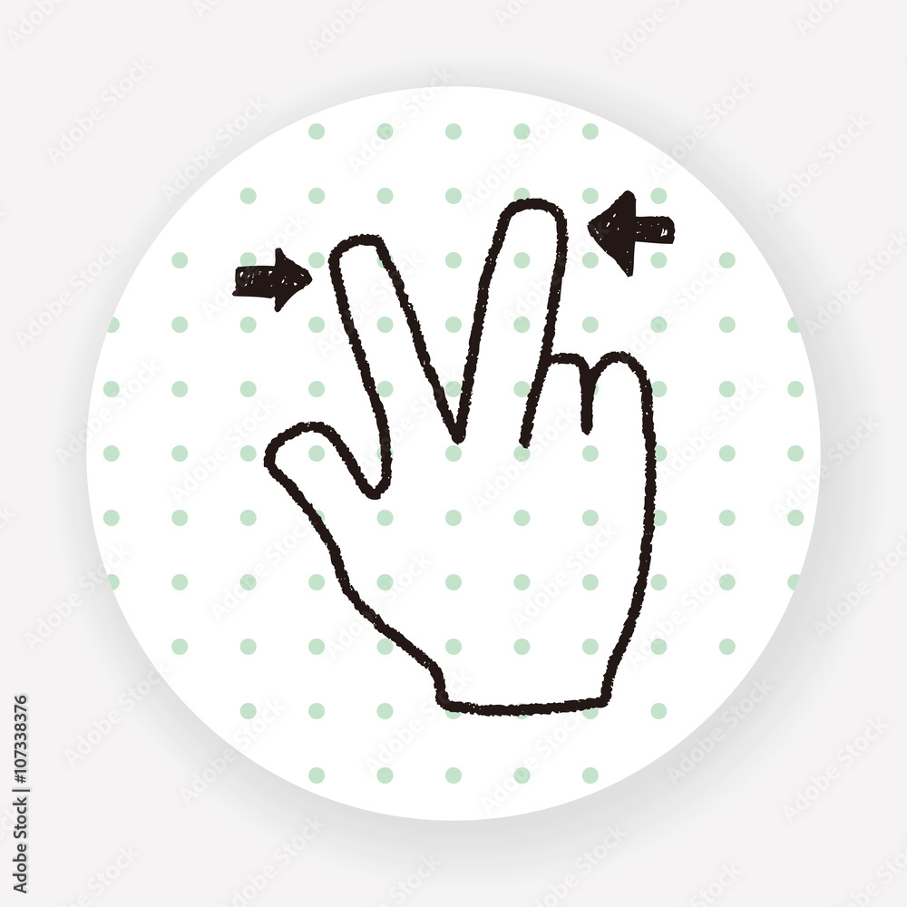 Obraz premium Gesture doodle