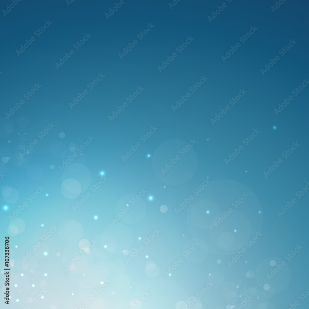 Summer background. Soft colored abstract blue background. Vector Illustration
