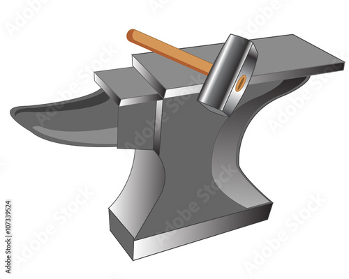 Anvil and hammer