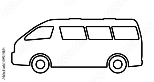 Vector set of silhouettes of passenger cars.