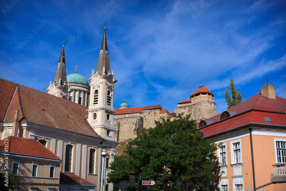 View of the Basilica of St. Adalbert in Esztergom