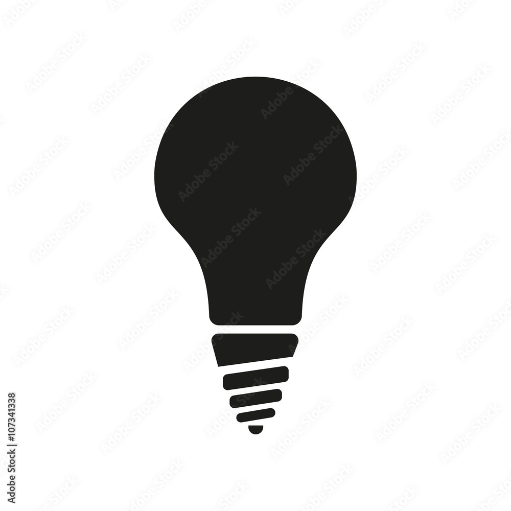 The incandescent lamp icon. Lamp and bulb, lightbulb, filament lamp, glow-lamp, light bulb symbol.UI. Web. Logo. Sign. Flat design. App. The incandescent lamp icon. Lamp and bulb, lightbulb, filament lamp, glow-lamp, light bulb symbol.UI. Web. Logo. Sign. Flat design. App.