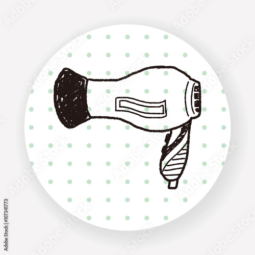 hair dryer doodle
