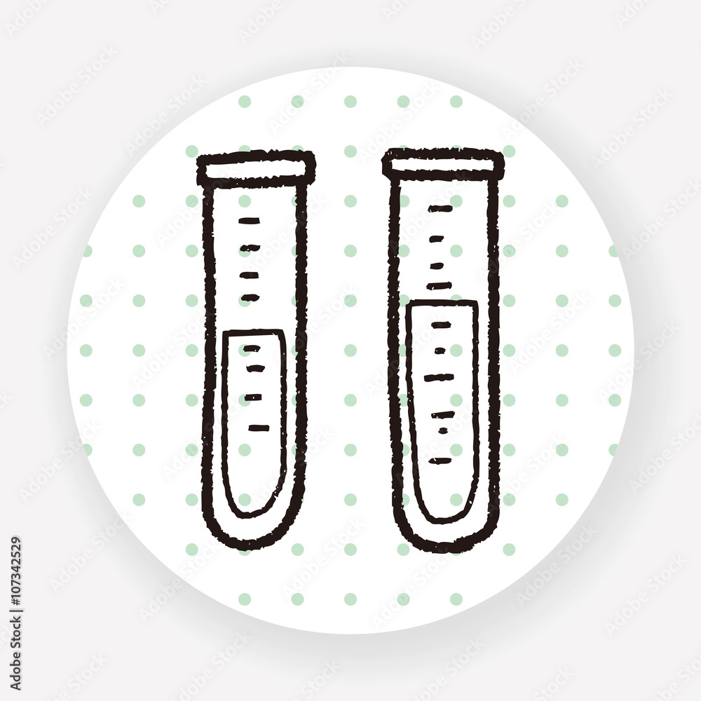 Doodle Test tube Doodle Test tube