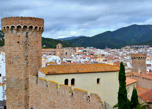 The fortress Vila Vella in Tossa de Mar in Spain