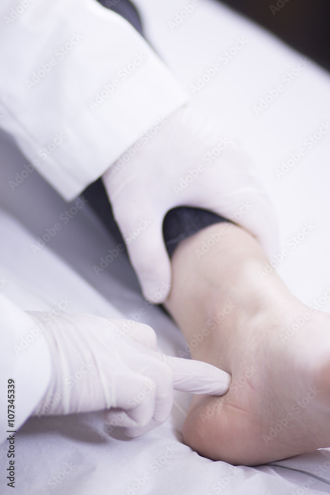 Obraz premium Doctor patient medical examination