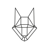 geometric wolf vector