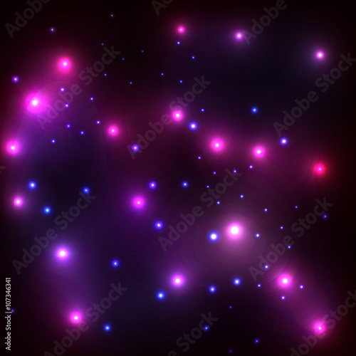 Stars cosmic sky abstract vector background concept