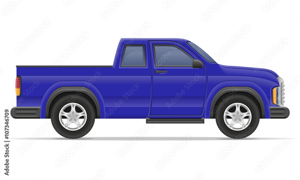 car pickup vector illustration