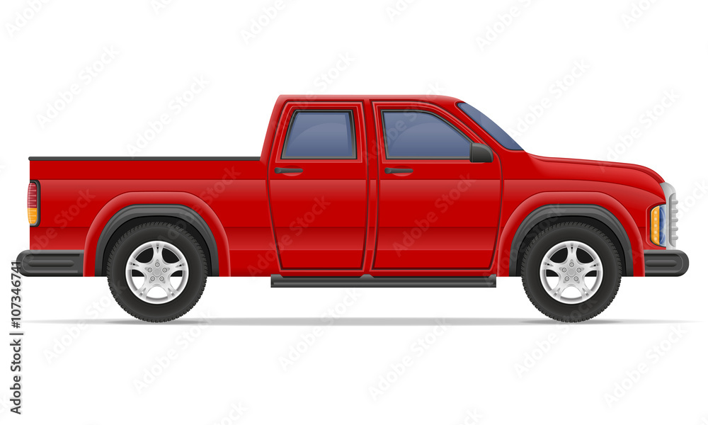 car pickup vector illustration