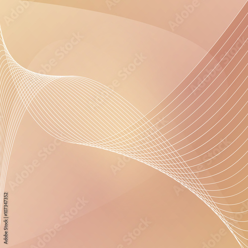 Abstract wave background business banner yellow vector