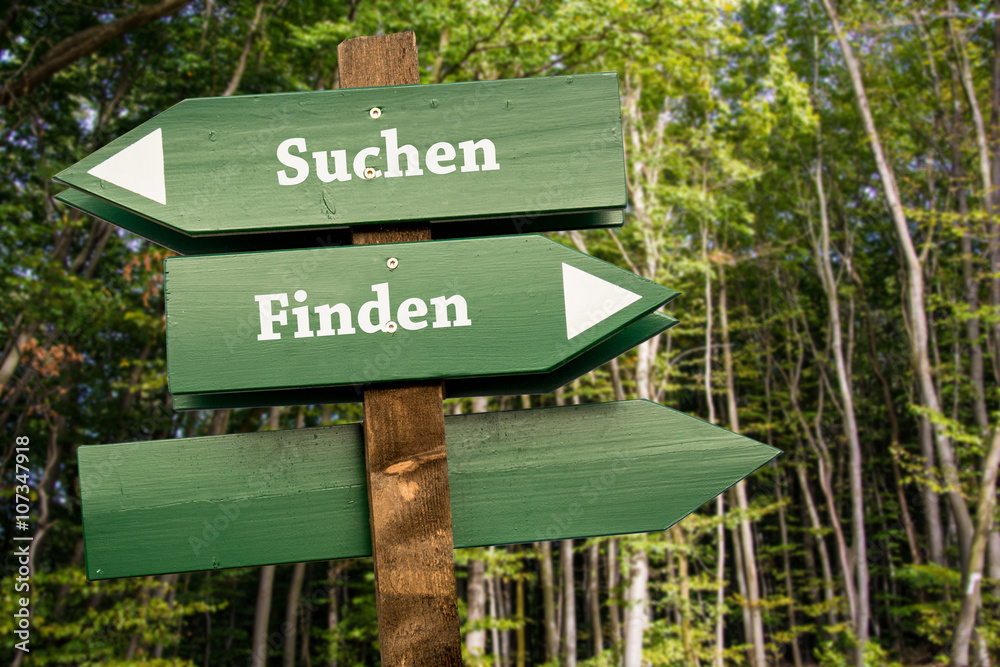 Schild 99 - Finden