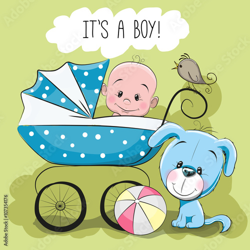 Greeting card it's a boy