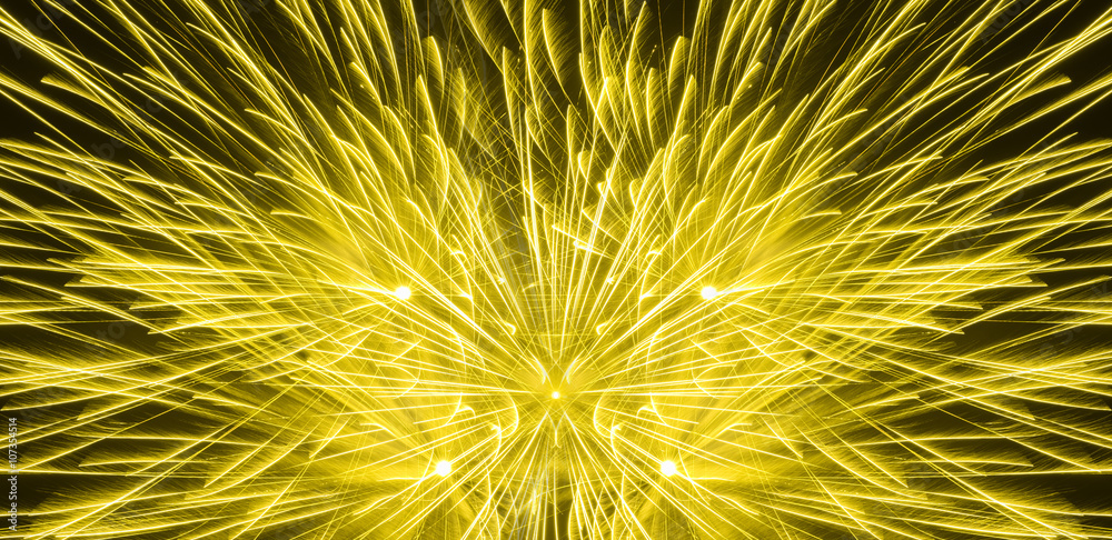 Fototapeta premium Close up beautiful fireworks in the evening sky , Sparkler close up, Holiday concept, Abstract background , light background texture
