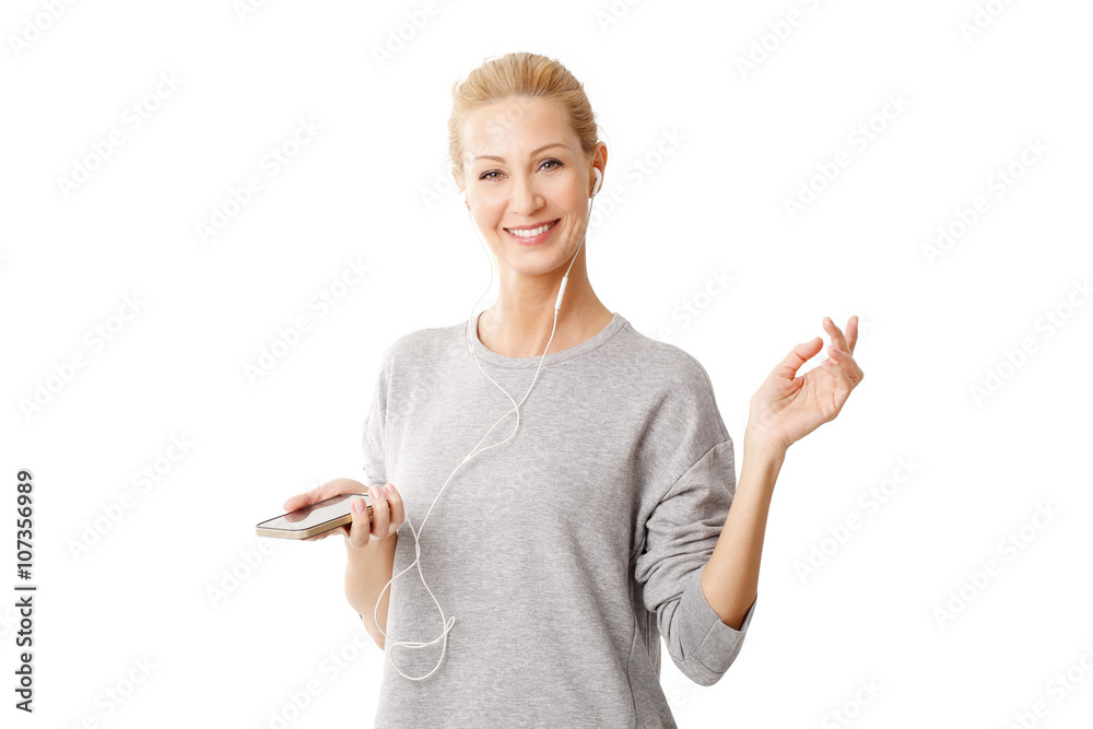 Attractive woman using mobile Attractive woman using mobile