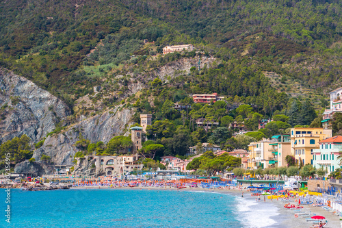 Fototapeta Naklejka Na Ścianę i Meble -  Monterosso al Mare, a coastal village and resort in Cinque Terre, Italy