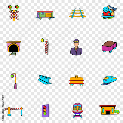 Railroad set icons