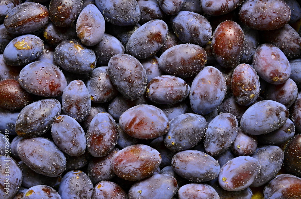 Plums with watre Plums with watre