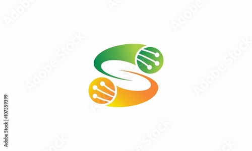 Letter L Fiber Optic Logo