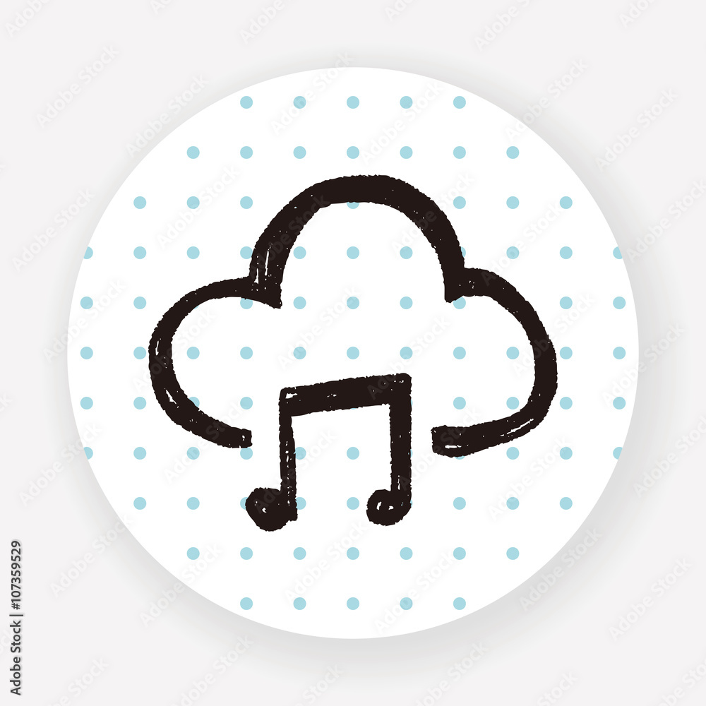 cloud music doodle cloud music doodle
