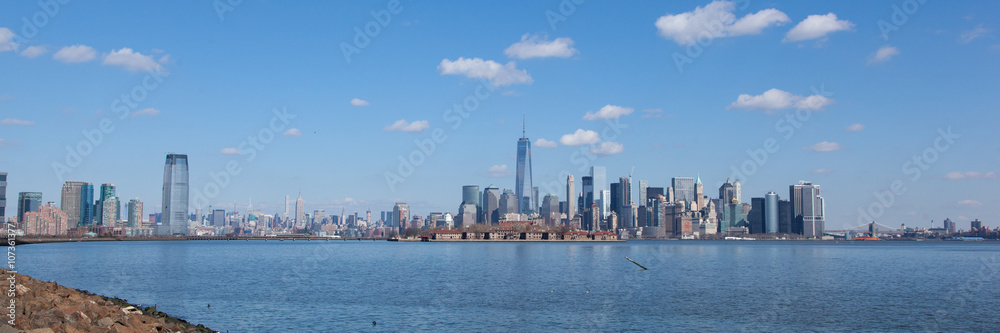 Jersey City and Manhattan from Liberty State Park