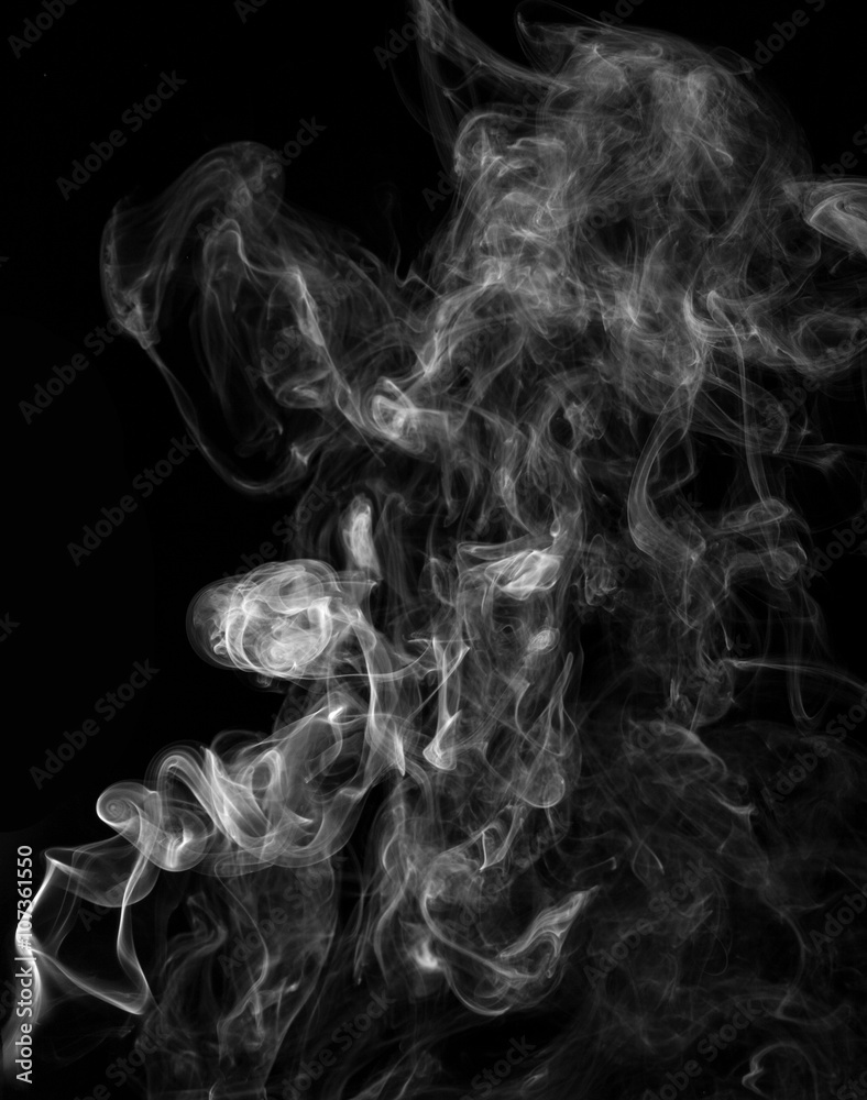 Fototapeta premium smoke on a black background