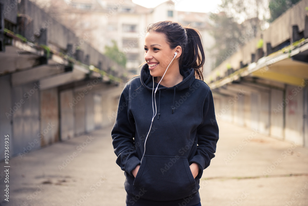 Fototapeta premium Morning fitness routine