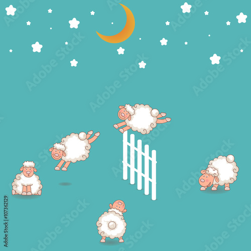 Counting Sheep Jumping Over the Fence