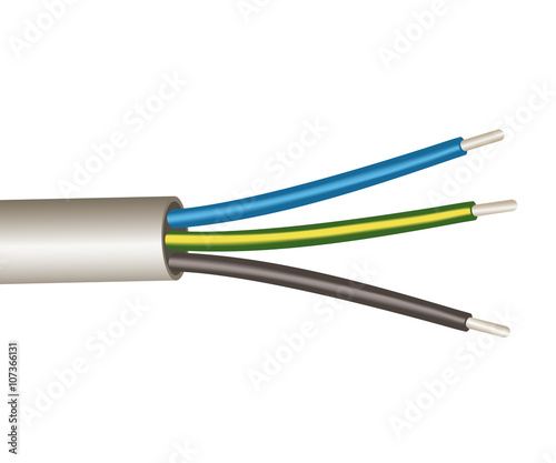 Three wire power cord
