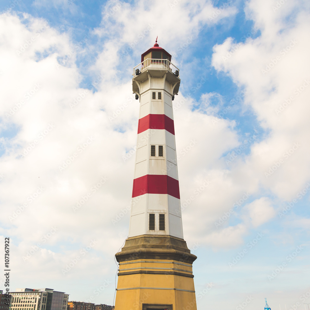 striped Lighthouse, Malmo, Sweden striped Lighthouse, Malmo, Sweden