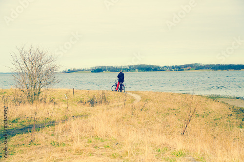 Roskilde Denmark country landscape with old pier