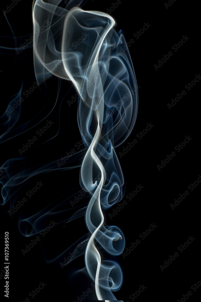 Smoke abstract, isolated on black background. Smoke abstract, isolated on black background.