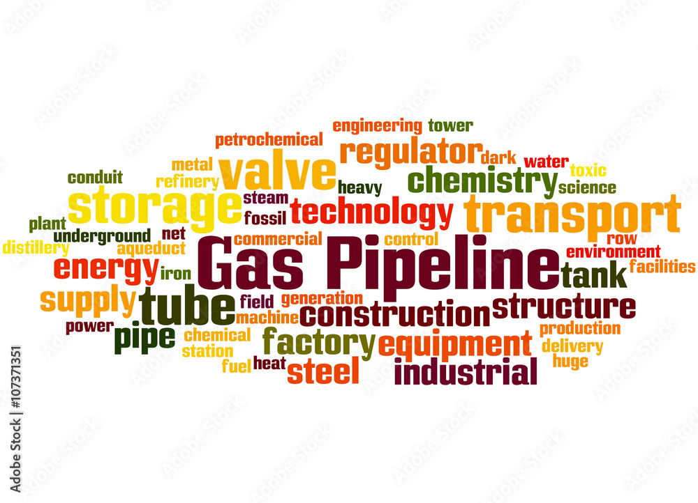 Gas Pipeline, word cloud concept Gas Pipeline, word cloud concept